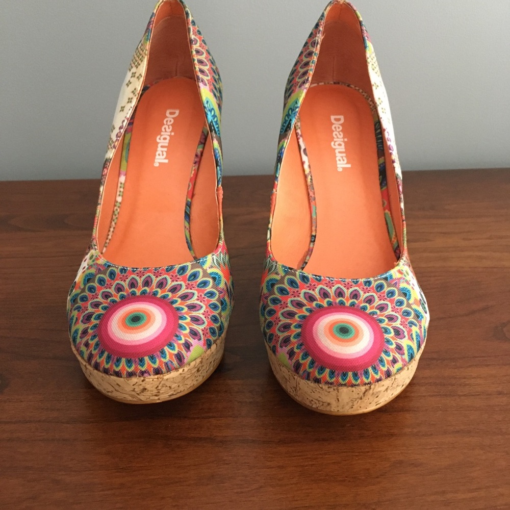 Desigual wedge shoe
